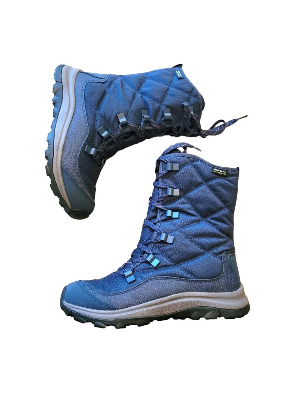 Keen Boots Womans Size 5 Navy Blue Winter Boots Fleece Lined to -25 NWOB JJ3296